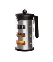BERLINGERHAUS Konvice na čaj a kávu french press 1 l Black Silver Collection
