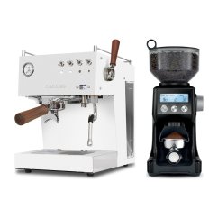Ascaso Steel DUO PID PLUS, White&amp;Wood + mlynček Sage BCG820BTR black