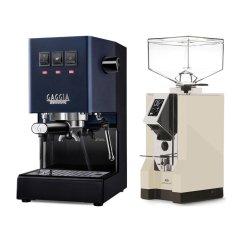 Gaggia Classic E24, modrá + Eureka Mignon Specialita, CR Cream