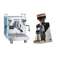 Bezzera Matrix DE + Eureka Mignon Single Dose PRO, Chrome & Oak
