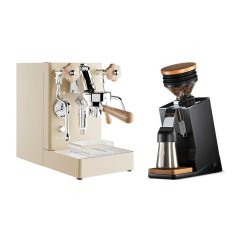 Lelit Mara PL62X V2, gold + Eureka Mignon Single Dose PRO, Black & Oak