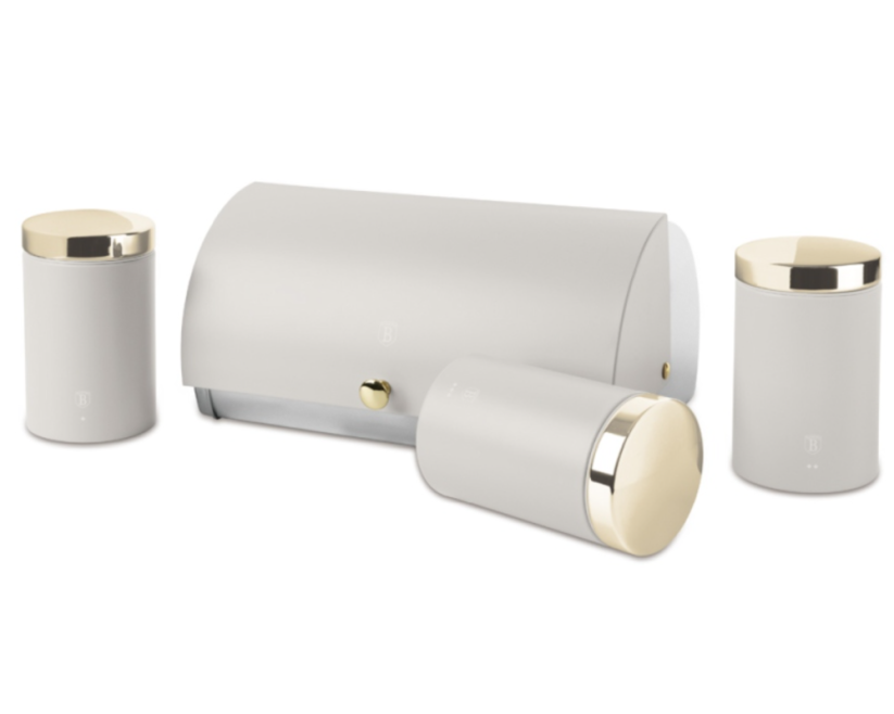 BERLINGERHAUS Chlebník a sada dóz na potraviny 4 ks Sahara Collection