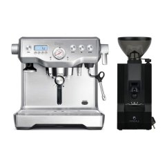 Kávovar Sage BES920BSS Silver + Eureka Mignon Manuale, BL black