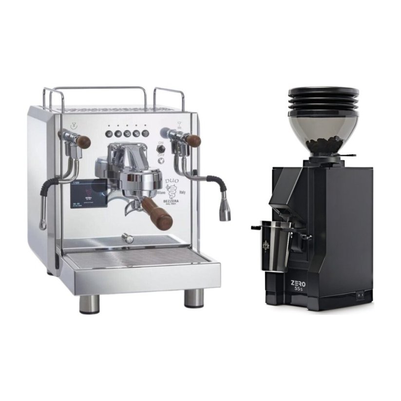Bezzera DUO DE + Eureka Mignon Zero 55s Black