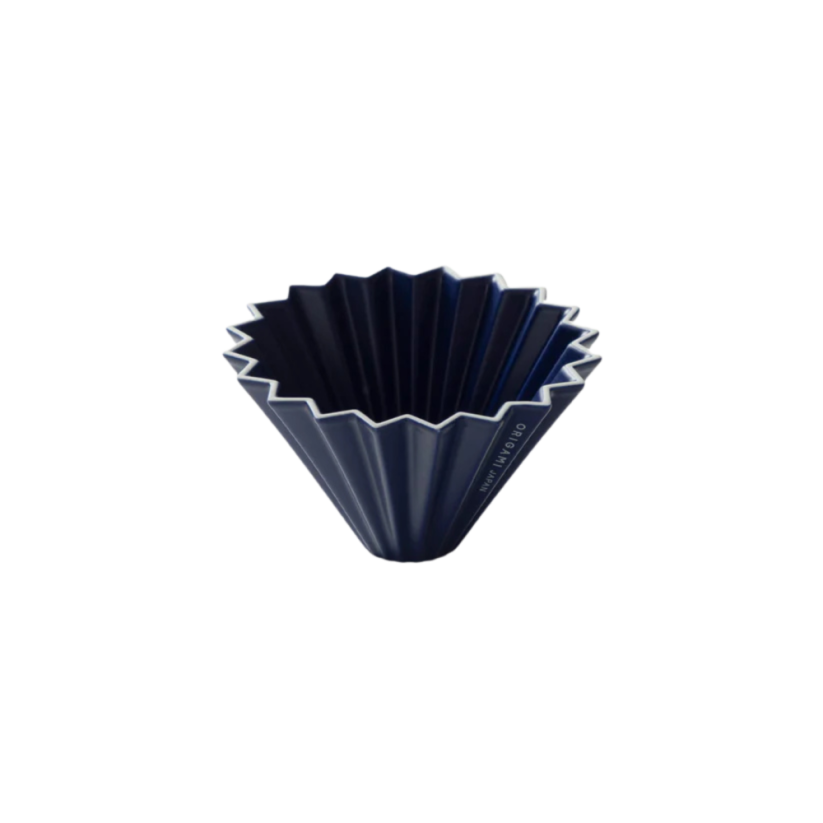 Origami keramický dripper S tmavě modrý