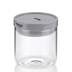 KELA Dóza ARIK skleněná šedá 0,6 l