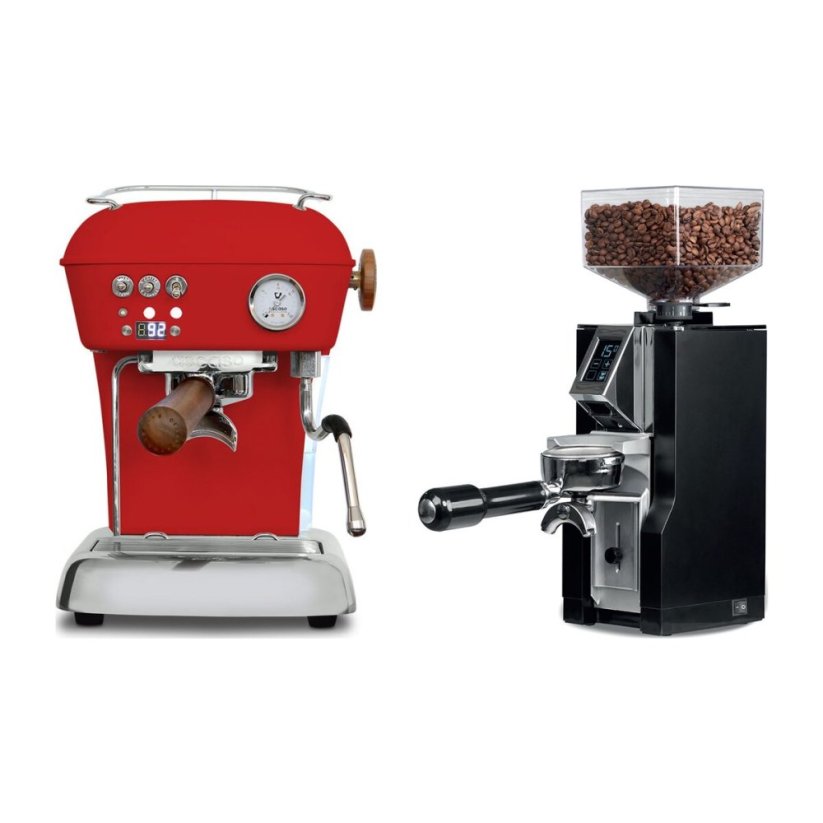 Ascaso DREAM PID Love Red + Eureka Mignon Libra, CR black