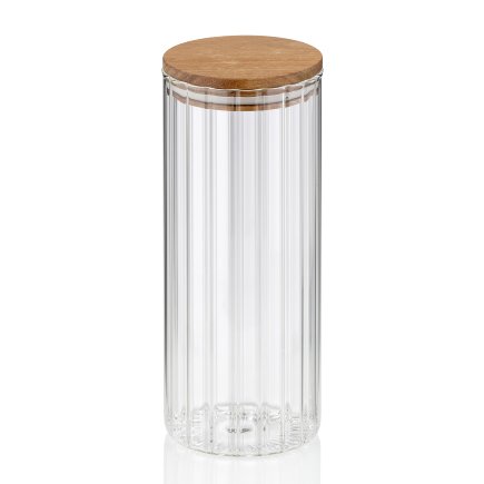 KELA Zásobní dóza Dorothea sklo transparentní 1,1 l