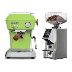 Ascaso DREAM PID Fresh Pistachio + Eureka Mignon Specialita Smart, CR Chrome