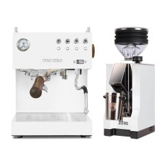 Ascaso Steel DUO PID White + Eureka Mignon Zero, CR white