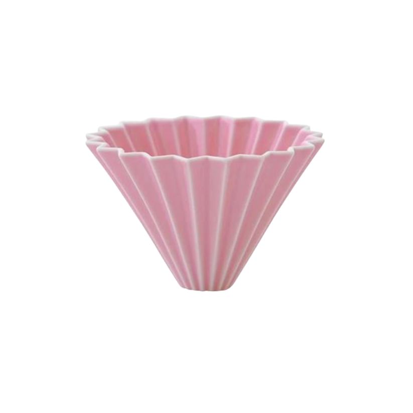 Origami keramický dripper M růžový
