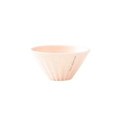 Origami keramický dripper na čaj mat. růžový