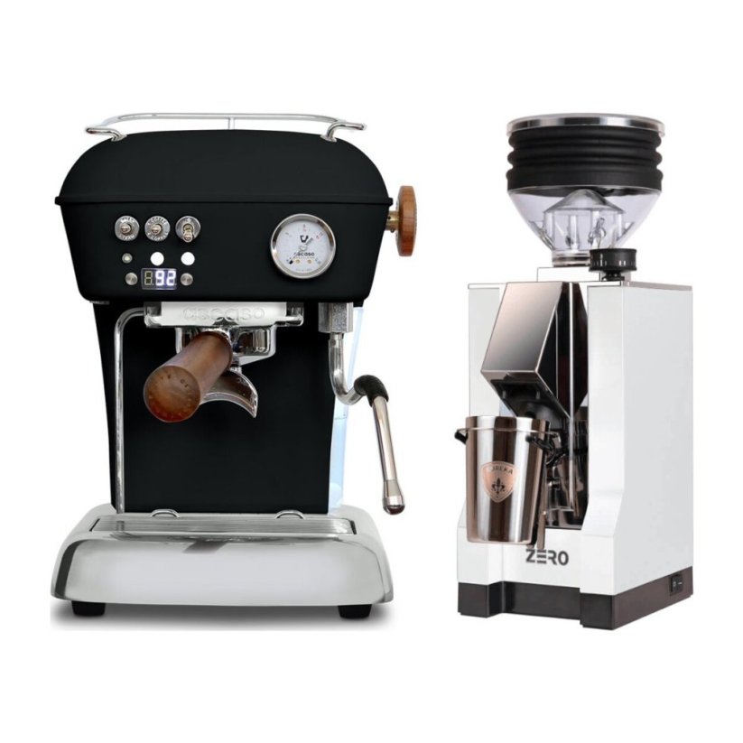Ascaso DREAM PID Dark Black + Eureka Mignon Zero, CR white