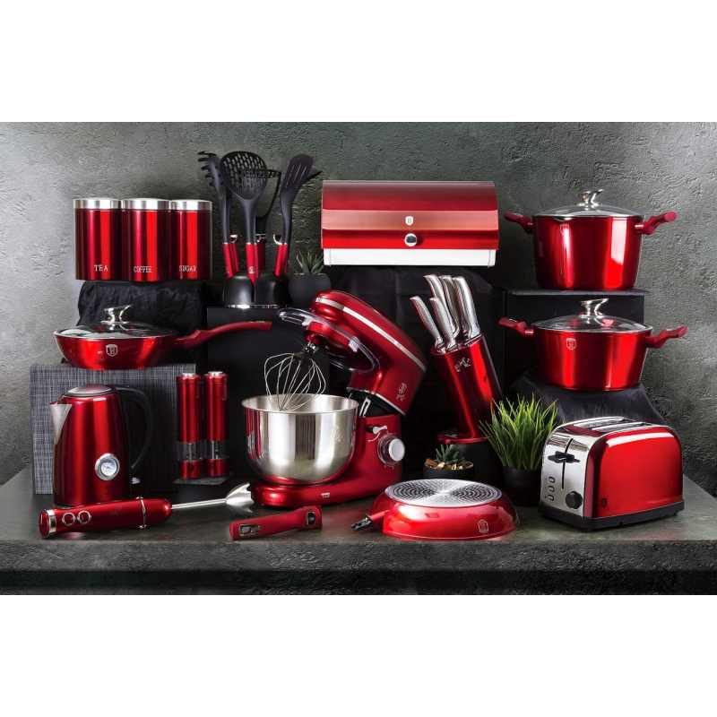 BERLINGERHAUS Pánev s odnímatelnou rukojetí + víko Burgundy Metallic Line 24 cm