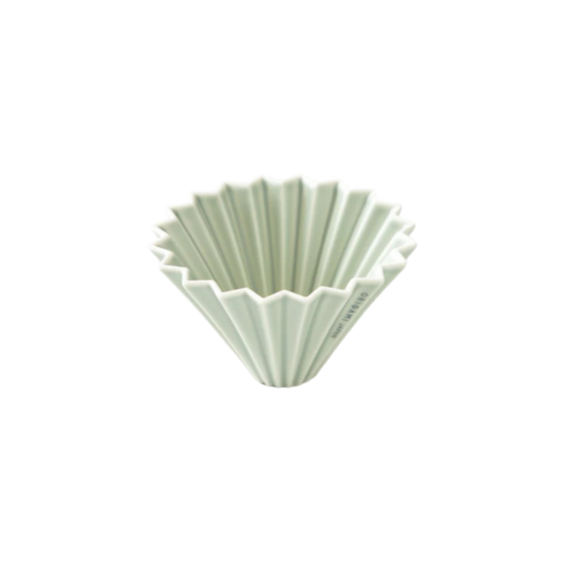 Origami keramický dripper S matně zelený