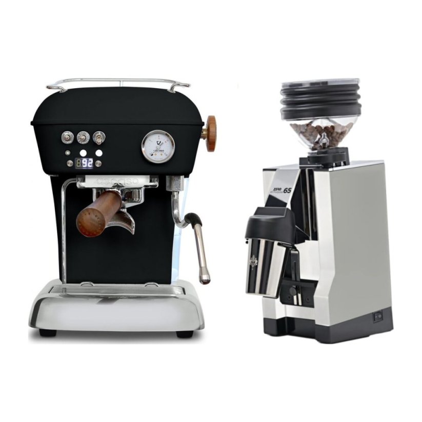 Ascaso DREAM PID Dark Black + Eureka Mignon Zero 65 All Purpose, CR white