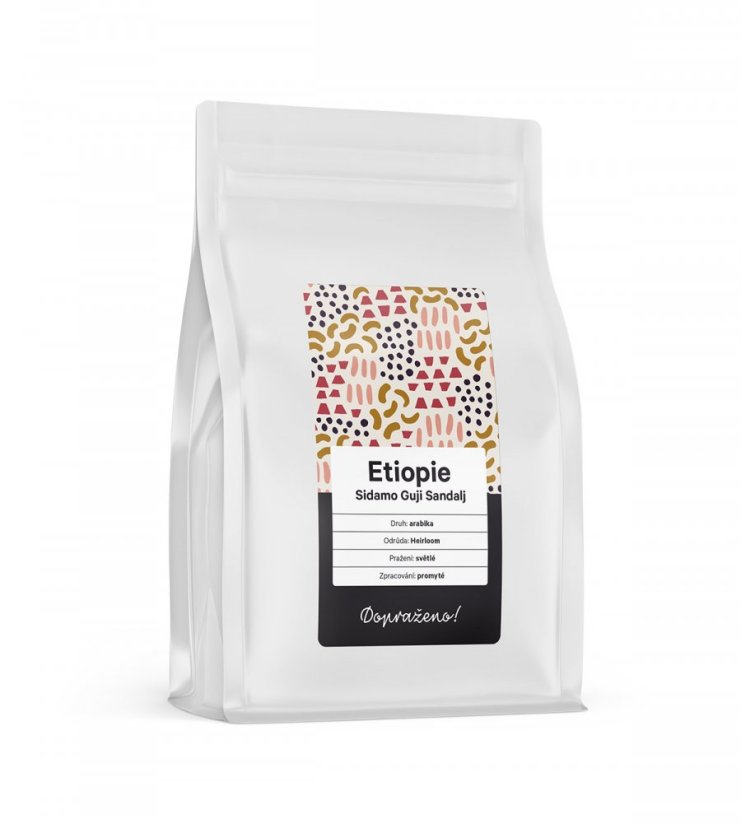 ZACHRAŇ Etiopie Sidamo Guji Sandalj - Velikost balení - káva: 250 g