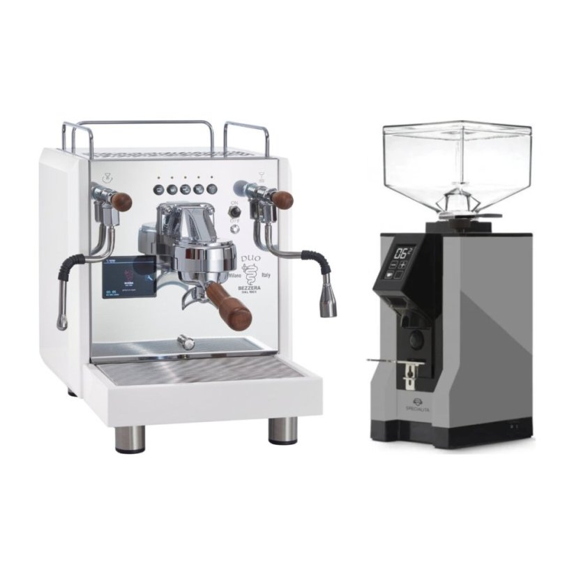Bezzera DUO DE White + Eureka Mignon Specialita, BL Grey