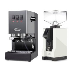 Gaggia Classic E24, šedá + Eureka Mignon Specialita, BL White